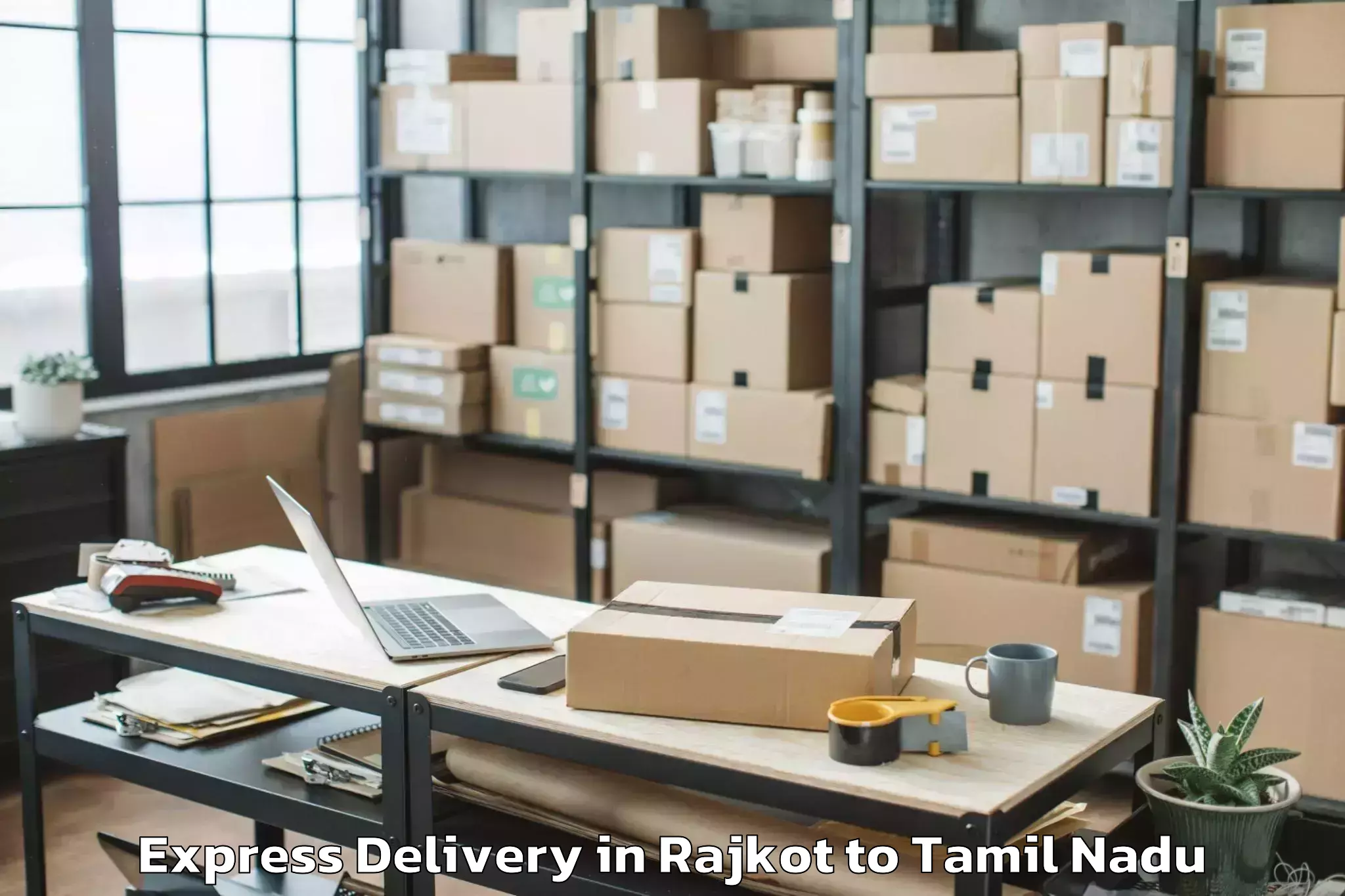 Professional Rajkot to Alangudi Express Delivery